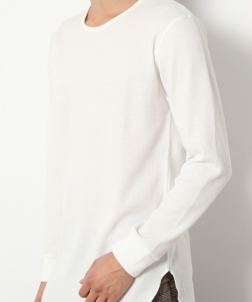 RAGEBLUE(レイジブルー)の「裏起毛ワッフルロングクルー/776695(Tシャツ/カットソー・メンズ・グレー/ブルー/ブラック/ホワイト・LARGE/MEDIUM/SMALL)」の9枚目の写真