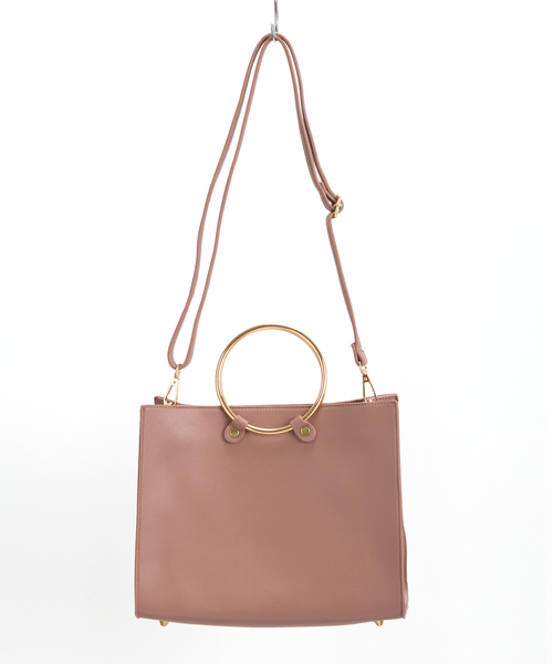 SpRay（スプレイ）の「リング２ＷＡＹショルダー（ショルダーバッグ・レディース・ブラック/ベージュ/ネイビー/レッド/ピンク/キャメル/ピンク系その他/ダークグリーン・FREE）」の7枚目の写真