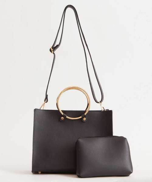 SpRay（スプレイ）の「リング２ＷＡＹショルダー（ショルダーバッグ・レディース・ブラック/ベージュ/ネイビー/レッド/ピンク/キャメル/ピンク系その他/ダークグリーン・FREE）」の2枚目の写真