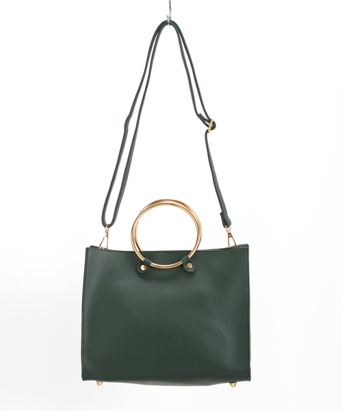 SpRay（スプレイ）の「リング２ＷＡＹショルダー（ショルダーバッグ・レディース・ブラック/ベージュ/ネイビー/レッド/ピンク/キャメル/ピンク系その他/ダークグリーン・FREE）」の3枚目の写真