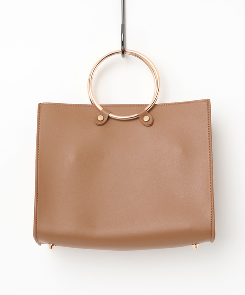 SpRay（スプレイ）の「リング２ＷＡＹショルダー（ショルダーバッグ・レディース・ブラック/ベージュ/ネイビー/レッド/ピンク/キャメル/ピンク系その他/ダークグリーン・FREE）」の5枚目の写真