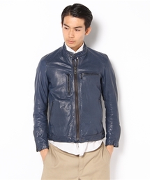 AMERICAN RAG CIE | AMERICAN RAG CIE レザーライダースジャケット 113-ABZ-M122-BL115(ライダースジャケット)