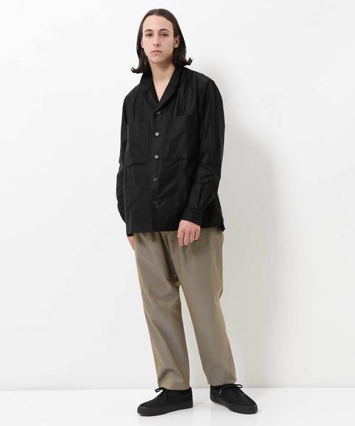 ADAM ET ROPE'(アダムエロペ)の「コットンキュプラモールスキンシャツ(シャツ/ブラウス・メンズ・ブラック/ベージュ・M/L)」の7枚目の写真