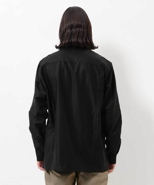 ADAM ET ROPE'(アダムエロペ)の「コットンキュプラモールスキンシャツ(シャツ/ブラウス・メンズ・ブラック/ベージュ・M/L)」の5枚目の写真