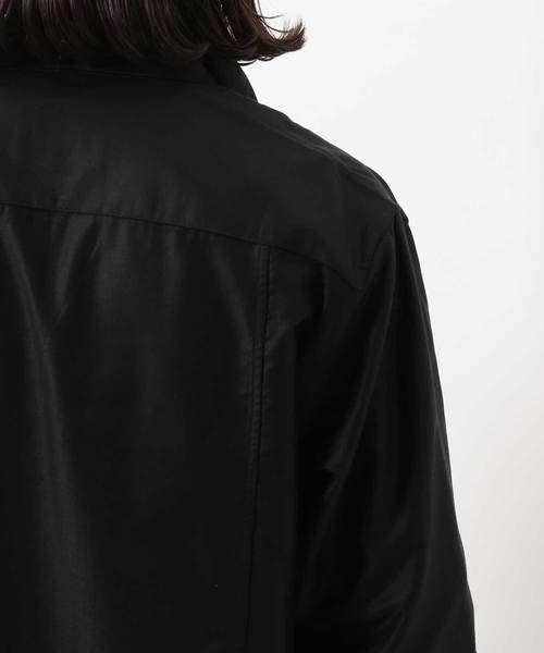 ADAM ET ROPE'(アダムエロペ)の「コットンキュプラモールスキンシャツ(シャツ/ブラウス・メンズ・ブラック/ベージュ・M/L)」の3枚目の写真