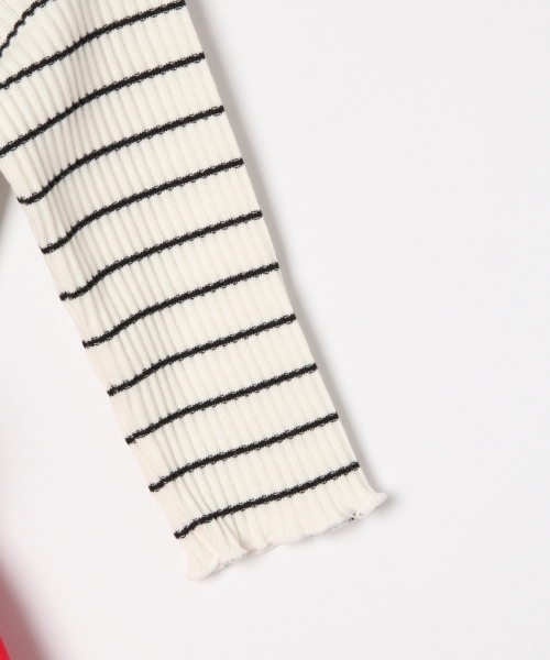 GLOBAL WORK（グローバルワーク）の「【キッズ】ウエストリボンレイヤーワンピース7分袖（ワンピース・キッズ・レッド/イエロー/ネイビー・XX-LARGE/LARGE/MEDIUM/X-LARGE/SMALL）」の11枚目の写真