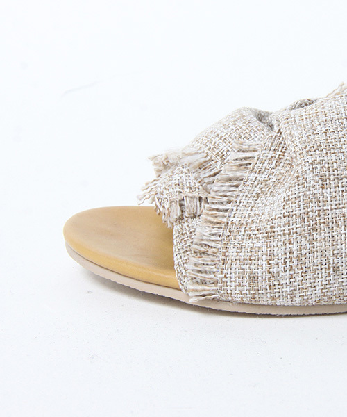 LIPSTAR（リップスター）の「フリンジねじりサンダル（サンダル・レディース・ブラック/グレー/オレンジ・L/M）」の7枚目の写真