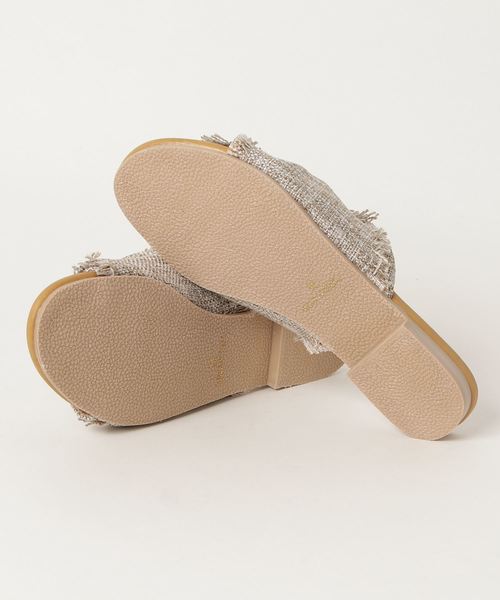 LIPSTAR（リップスター）の「フリンジねじりサンダル（サンダル・レディース・ブラック/グレー/オレンジ・L/M）」の5枚目の写真