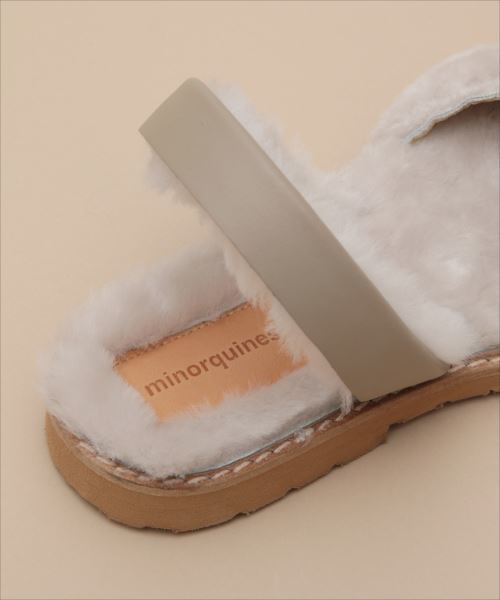 ADAM ET ROPE'(アダムエロペ)の「【minorquines】Avarca Mouton(サンダル・レディース・ホワイト・38/36/37/35)」の7枚目の写真