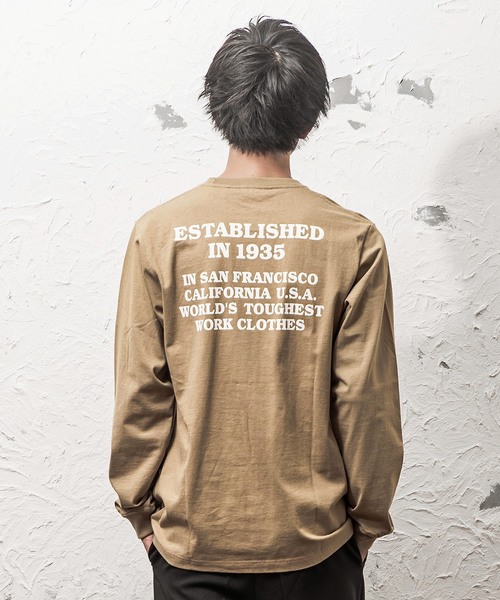 MinoriTY（マイノリティ）の「ＢＥＮＳＢＯＸロゴロングＴ（Tシャツ/カットソー・メンズ・ホワイト/ネイビー/ベージュ/グリーン/ブラック・L/M/XL）」の12枚目の写真