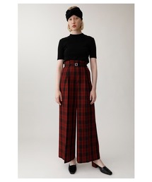 MOUSSY | SHADOW CHECK BELTED PANTS(その他パンツ)