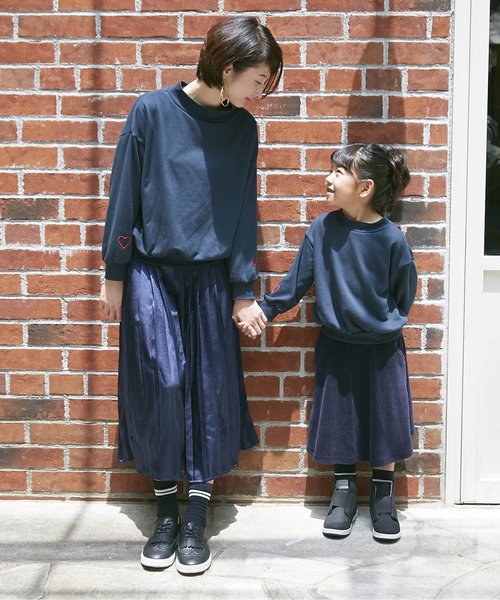 Otonato（オトナト）の「サイド釦スカートパンツ（スカート・キッズ・エンジ/ネイビー・130/120/100/95/90/140/80/110）」の16枚目の写真