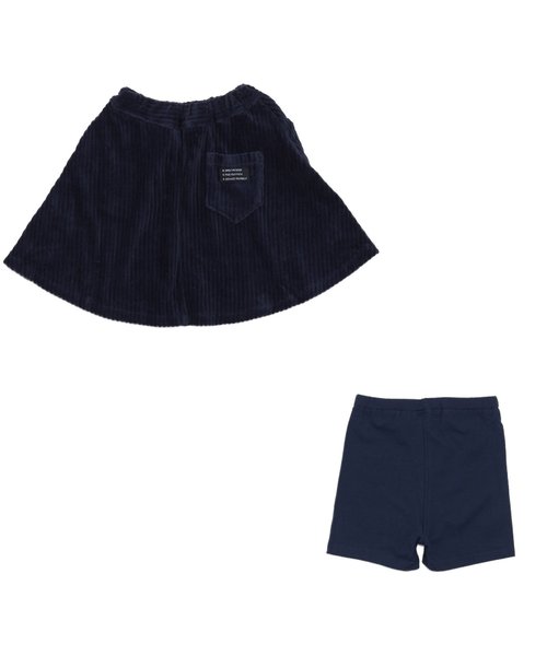 Otonato（オトナト）の「サイド釦スカートパンツ（スカート・キッズ・エンジ/ネイビー・130/120/100/95/90/140/80/110）」の19枚目の写真