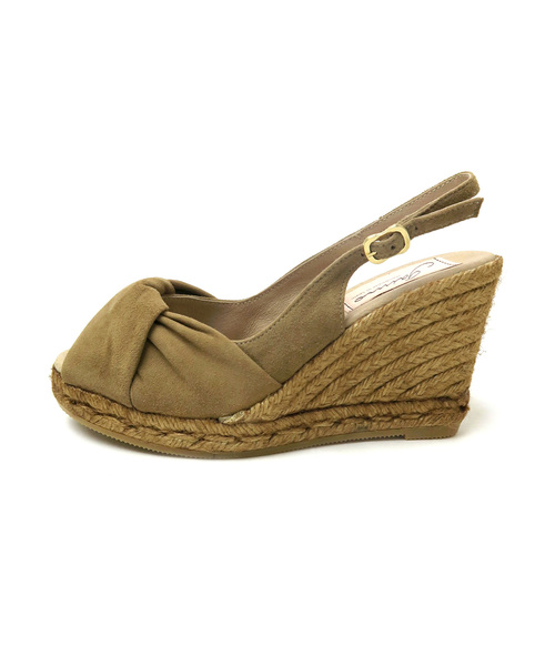 GAIMO（ガイモ）の「ターバンデザインエスパドリーユサンダル（サンダル・レディース・ブラック/ベージュ/カーキ/ライトパープル/シルバー・35/36/37/38/39）」の8枚目の写真