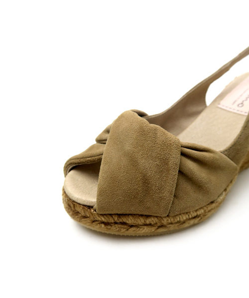 GAIMO（ガイモ）の「ターバンデザインエスパドリーユサンダル（サンダル・レディース・ブラック/ベージュ/カーキ/ライトパープル/シルバー・35/36/37/38/39）」の7枚目の写真