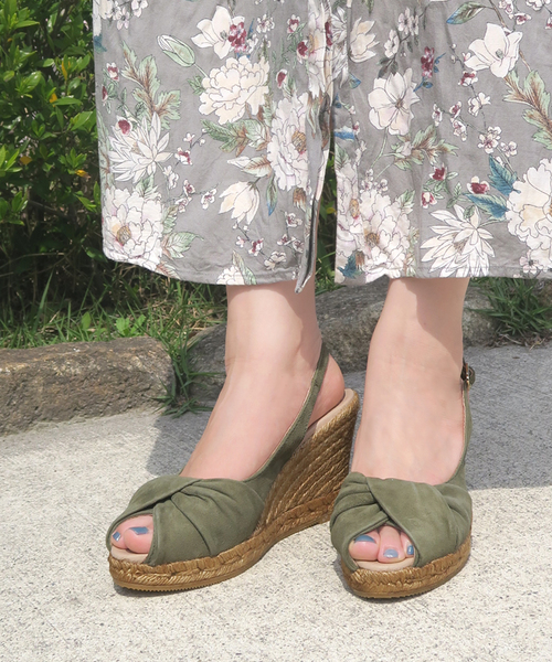 GAIMO(ガイモ)の「【ZOZO別注カラー有】「gaimo/ガイモ」ターバンデザインエスパドリーユサンダル/CHUPA-JK(サンダル)」|カーキ