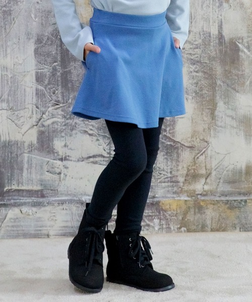 Bee des Bee（ビーデスビー）の「レギンス付きスカート スカッツ（スカート・キッズ・ブラック/グレー/ワイン/ネイビー/チャコール/ライトピンク/ラベンダー/レッド系その他/グレー系その他/クリーム/ライトブルー/ブルー系その他/ダークネイビー/ライトパープル/ピンク系その他/オレンジ系その他/ピンク系その他2/イエロー系その他/カーキ/グレー系その他2/パープル系その他/杢グレー/モカ/ブラック系その他/グレイッシュベージュ/パープル系/アイボリー/ブルー系その他2/ブラウン/サックスブルー/グリーン系/パープル系その他2/チャコールグレー/ベージュ系/ピンク系/ライラック系/グレー系/ブルー系/ライトベージュ/ブルー × パープル・90cm/100cm/110cm/120cm/130cm/140cm/150cm）」の22枚目の写真