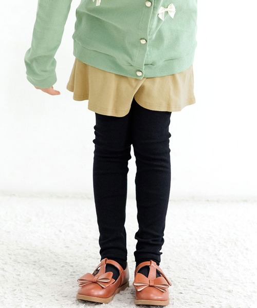 Bee des Bee（ビーデスビー）の「レギンス付きスカート スカッツ（スカート・キッズ・ブラック/グレー/ワイン/ネイビー/チャコール/ライトピンク/ラベンダー/レッド系その他/グレー系その他/クリーム/ライトブルー/ブルー系その他/ダークネイビー/ライトパープル/ピンク系その他/オレンジ系その他/ピンク系その他2/イエロー系その他/カーキ/グレー系その他2/パープル系その他/杢グレー/モカ/ブラック系その他/グレイッシュベージュ/パープル系/アイボリー/ブルー系その他2/ブラウン/サックスブルー/グリーン系/パープル系その他2/チャコールグレー/ベージュ系/ピンク系/ライラック系/グレー系/ブルー系/ライトベージュ/ブルー × パープル・90cm/100cm/110cm/120cm/130cm/140cm/150cm）」の14枚目の写真