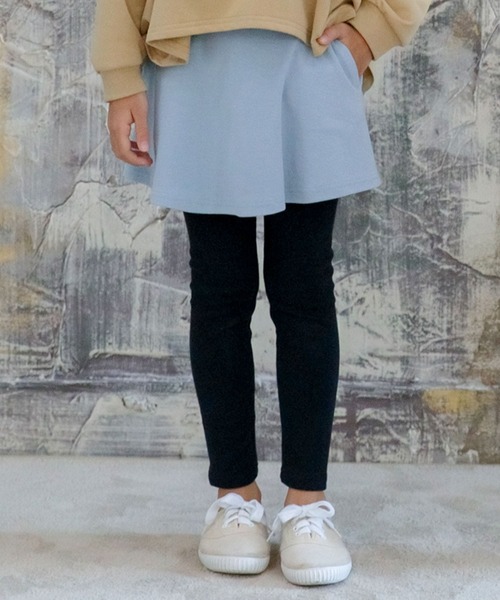 Bee des Bee（ビーデスビー）の「レギンス付きスカート スカッツ（スカート・キッズ・ブラック/グレー/ワイン/ネイビー/チャコール/ライトピンク/ラベンダー/レッド系その他/グレー系その他/クリーム/ライトブルー/ブルー系その他/ダークネイビー/ライトパープル/ピンク系その他/オレンジ系その他/ピンク系その他2/イエロー系その他/カーキ/グレー系その他2/パープル系その他/杢グレー/モカ/ブラック系その他/グレイッシュベージュ/パープル系/アイボリー/ブルー系その他2/ブラウン/サックスブルー/グリーン系/パープル系その他2/チャコールグレー/ベージュ系/ピンク系/ライラック系/グレー系/ブルー系/ライトベージュ/ブルー × パープル・90cm/100cm/110cm/120cm/130cm/140cm/150cm）」の19枚目の写真