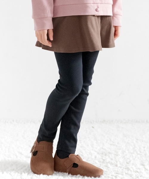 Bee des Bee（ビーデスビー）の「レギンス付きスカート スカッツ（スカート・キッズ・ブラック/グレー/ワイン/ネイビー/チャコール/ライトピンク/ラベンダー/レッド系その他/グレー系その他/クリーム/ライトブルー/ブルー系その他/ダークネイビー/ライトパープル/ピンク系その他/オレンジ系その他/ピンク系その他2/イエロー系その他/カーキ/グレー系その他2/パープル系その他/杢グレー/モカ/ブラック系その他/グレイッシュベージュ/パープル系/アイボリー/ブルー系その他2/ブラウン/サックスブルー/グリーン系/パープル系その他2/チャコールグレー/ベージュ系/ピンク系/ライラック系/グレー系/ブルー系/ライトベージュ/ブルー × パープル・90cm/100cm/110cm/120cm/130cm/140cm/150cm）」の12枚目の写真