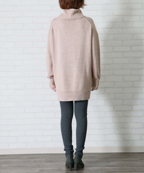 HER CLOSET（ハークローゼット）の「【HERCLOSET】アンチピリングリブレギンス（レギンス/スパッツ・レディース・杢グレー/チャコール/ブラック/グレー系その他/ブラウン・M）」の8枚目の写真