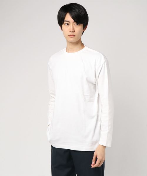 WEGO（ウィゴー）の「WEGO/ソフトタッチクルーネックカットソー（Tシャツ/カットソー・メンズ・ブラック/ホワイト/ベージュ/ホワイト系その他5・LARGE/MEDIUM/SMALL）」の22枚目の写真