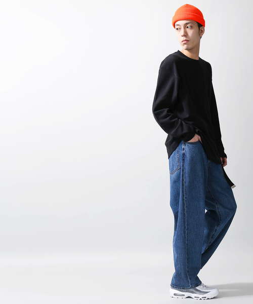 WEGO（ウィゴー）の「WEGO/ソフトタッチクルーネックカットソー（Tシャツ/カットソー・メンズ・ブラック/ホワイト/ベージュ/ホワイト系その他5・LARGE/MEDIUM/SMALL）」の14枚目の写真