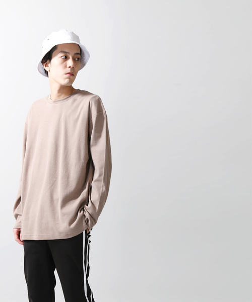 WEGO（ウィゴー）の「WEGO/ソフトタッチクルーネックカットソー（Tシャツ/カットソー・メンズ・ブラック/ホワイト/ベージュ/ホワイト系その他5・LARGE/MEDIUM/SMALL）」の19枚目の写真