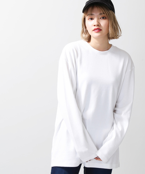 WEGO（ウィゴー）の「WEGO/ソフトタッチクルーネックカットソー（Tシャツ/カットソー・メンズ・ブラック/ホワイト/ベージュ/ホワイト系その他5・LARGE/MEDIUM/SMALL）」の7枚目の写真