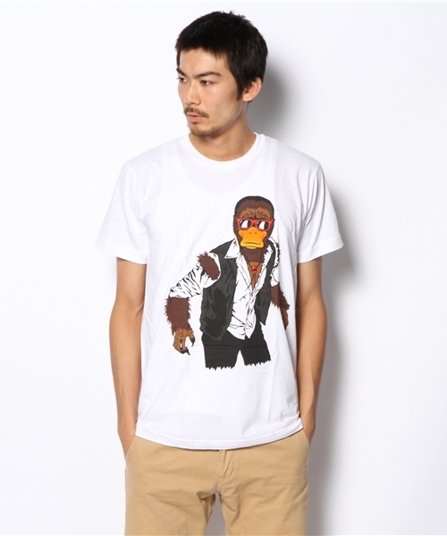 Manhattan Records(マンハッタン レコーズ)の「Fools Gold / Big Bad Wolf Tee(Tシャツ/カットソー・メンズ・ホワイト・MEDIUM)」の1枚目の写真