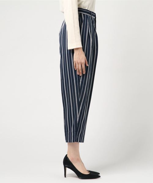 STYLEBLOCK（スタイルブロック）の「先染めマルチストライプテーパードパンツ（その他パンツ・レディース・ベージュ/イエロー/カーキ/ネイビー・M）」の5枚目の写真