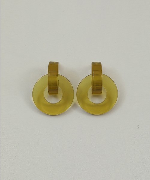 TODAYFUL(トゥデイフル)の「クリアリングピアス(ピアス(両耳用)・レディース・ブラウン/グリーン/イエロー/クリア・FREE)」の3枚目の写真