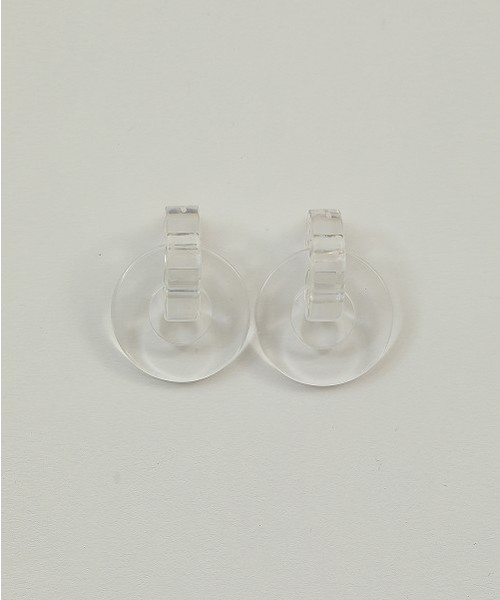 TODAYFUL(トゥデイフル)の「クリアリングピアス(ピアス(両耳用)・レディース・ブラウン/グリーン/イエロー/クリア・FREE)」の4枚目の写真