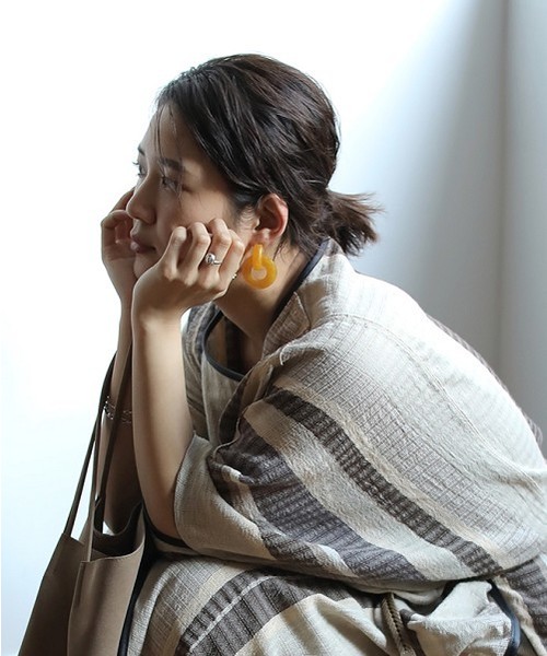 TODAYFUL(トゥデイフル)の「クリアリングピアス(ピアス(両耳用)・レディース・ブラウン/グリーン/イエロー/クリア・FREE)」の12枚目の写真