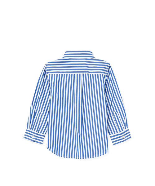 POLO RALPH LAUREN CHILDRENSWEAR（ポロ ラルフ ローレン チルドレンズウェア）の「ベンガルストライプ コットン シャツ（シャツ/ブラウス・キッズ・ブルー系5・12M/18M/24M）」の2枚目の写真
