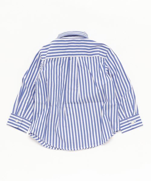 POLO RALPH LAUREN CHILDRENSWEAR（ポロ ラルフ ローレン チルドレンズウェア）の「ベンガルストライプ コットン シャツ（シャツ/ブラウス・キッズ・ブルー系5・12M/18M/24M）」の3枚目の写真