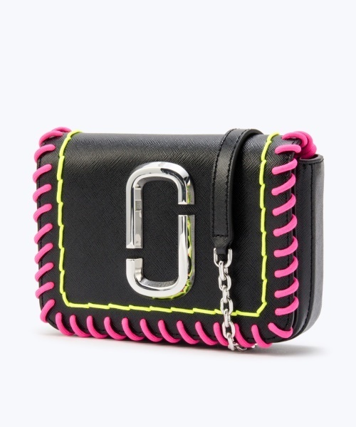 マークジェイコブス ベルトバッグ HIP SHOT NWT Marc Jacobs Logo Strap Hip Shot bag Black Multi