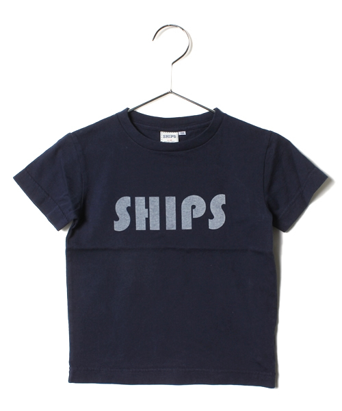 SHIPS(シップス)の「SHIPS KIDS:ロゴ ショートスリーブ TEE(kids)(Tシャツ/カットソー・キッズ・オフホワイト/パープル/ネイビー/グレー/ピンク・120/100/110/130)」の4枚目の写真