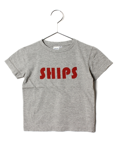 SHIPS(シップス)の「SHIPS KIDS:ロゴ ショートスリーブ TEE(kids)(Tシャツ/カットソー・キッズ・オフホワイト/パープル/ネイビー/グレー/ピンク・120/100/110/130)」の3枚目の写真