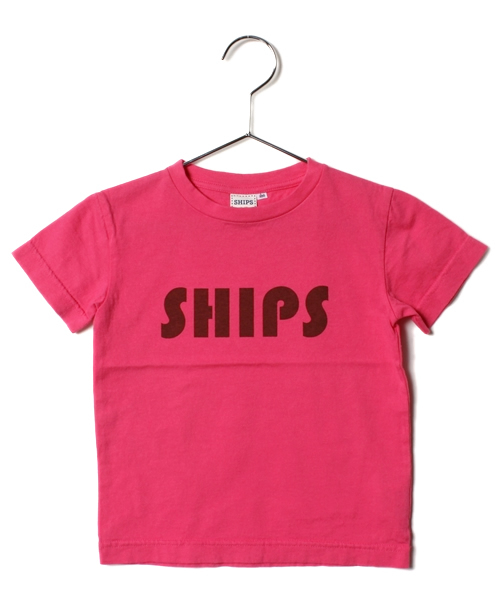 SHIPS(シップス)の「SHIPS KIDS:ロゴ ショートスリーブ TEE(kids)(Tシャツ/カットソー・キッズ・オフホワイト/パープル/ネイビー/グレー/ピンク・120/100/110/130)」の5枚目の写真
