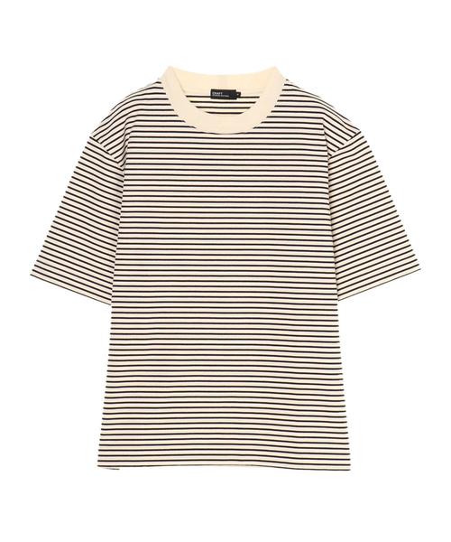 CRAFT STANDARD BOUTIQUE（クラフトスタンダードブティック）の「ハイネック半袖カットプルオーバー ☆●（Tシャツ/カットソー・メンズ・ブラック/ブルー/ネイビー/アイボリー/グリーン/グレー系その他・LL/L/M）」の13枚目の写真