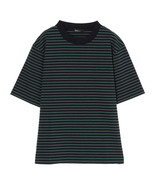CRAFT STANDARD BOUTIQUE（クラフトスタンダードブティック）の「ハイネック半袖カットプルオーバー ☆●（Tシャツ/カットソー・メンズ・ブラック/ブルー/ネイビー/アイボリー/グリーン/グレー系その他・LL/L/M）」の21枚目の写真