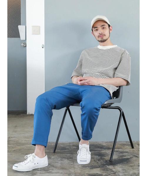 CRAFT STANDARD BOUTIQUE（クラフトスタンダードブティック）の「ハイネック半袖カットプルオーバー ☆●（Tシャツ/カットソー・メンズ・ブラック/ブルー/ネイビー/アイボリー/グリーン/グレー系その他・LL/L/M）」の10枚目の写真