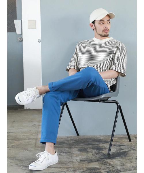 CRAFT STANDARD BOUTIQUE（クラフトスタンダードブティック）の「ハイネック半袖カットプルオーバー ☆●（Tシャツ/カットソー・メンズ・ブラック/ブルー/ネイビー/アイボリー/グリーン/グレー系その他・LL/L/M）」の14枚目の写真