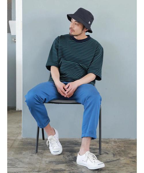 CRAFT STANDARD BOUTIQUE（クラフトスタンダードブティック）の「ハイネック半袖カットプルオーバー ☆●（Tシャツ/カットソー・メンズ・ブラック/ブルー/ネイビー/アイボリー/グリーン/グレー系その他・LL/L/M）」の18枚目の写真