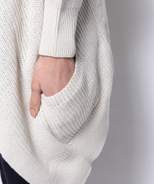 JOSEPH(ジョセフ)の「COTTON PEARL STITCH カーディガン(カーディガン/ボレロ・レディース・アイボリー系/ダルブルー系/ネイビー系・MEDIUM)」の11枚目の写真