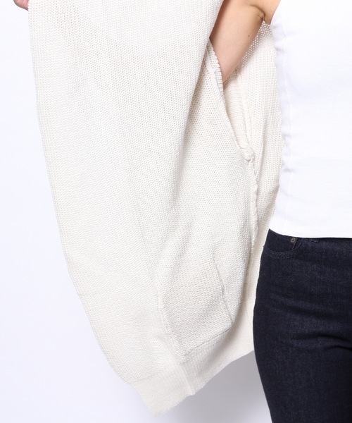 JOSEPH(ジョセフ)の「COTTON PEARL STITCH カーディガン(カーディガン/ボレロ・レディース・アイボリー系/ダルブルー系/ネイビー系・MEDIUM)」の10枚目の写真