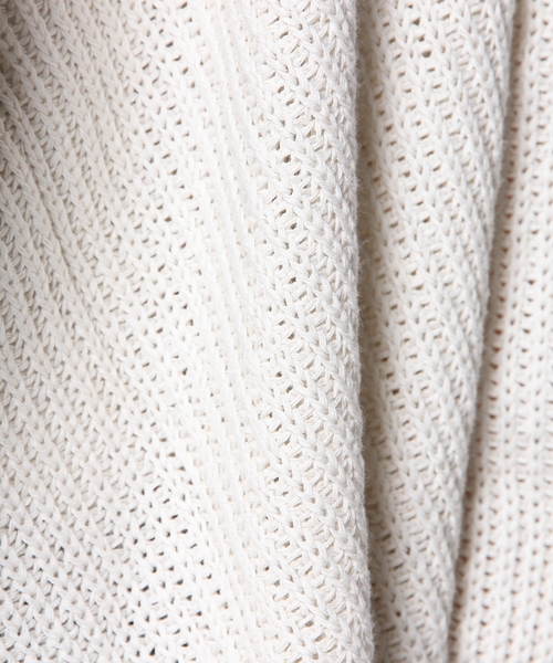 JOSEPH(ジョセフ)の「COTTON PEARL STITCH カーディガン(カーディガン/ボレロ・レディース・アイボリー系/ダルブルー系/ネイビー系・MEDIUM)」の9枚目の写真
