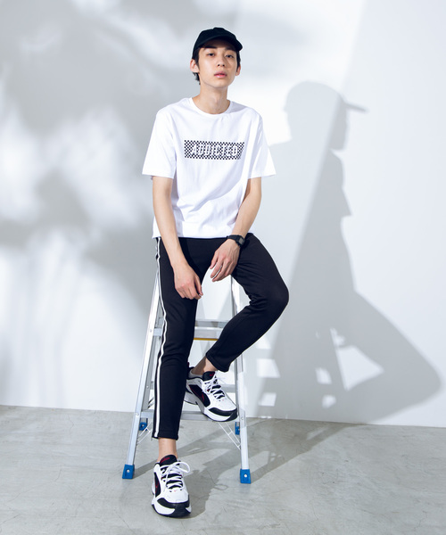 WEGO（ウィゴー）の「WEGO/チェッカーボックスロゴTシャツ（Tシャツ/カットソー・メンズ・ホワイト/ブラック/ホワイト系その他/ブラック系その他・SMALL/MEDIUM/LARGE）」の13枚目の写真