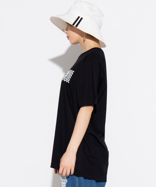 WEGO（ウィゴー）の「WEGO/チェッカーボックスロゴTシャツ（Tシャツ/カットソー・メンズ・ホワイト/ブラック/ホワイト系その他/ブラック系その他・SMALL/MEDIUM/LARGE）」の22枚目の写真